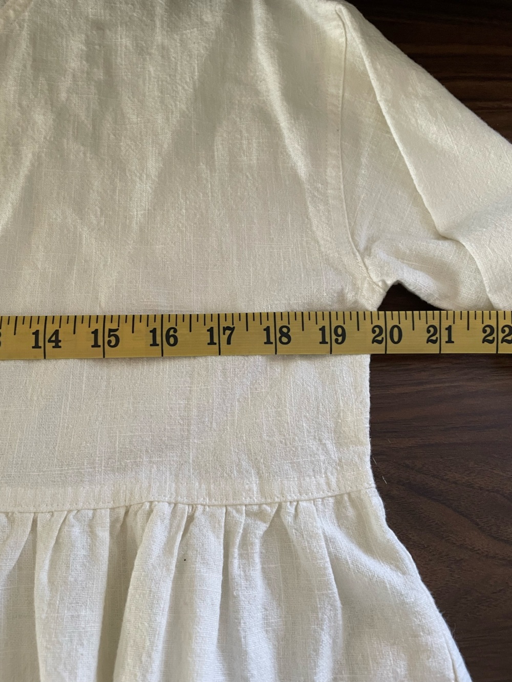 LF Markey Cream Linen Midi Button-Front Dress - Picture 5 of 6
